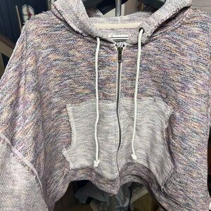 Urban Outfitter’s BDG Multicolor Cropped Hoodie with Drawstring New with tags